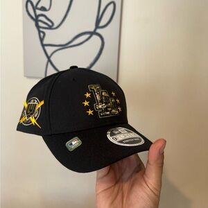 Black and Gold LA Cap